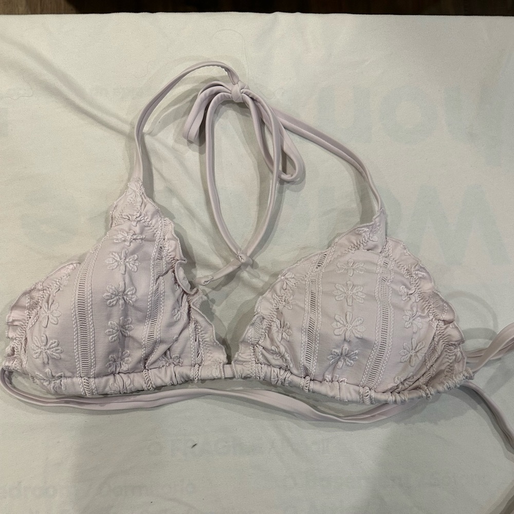 aerie flower bikini top